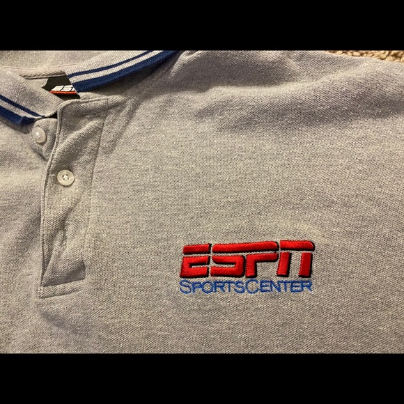 Men’s Vintage ESPN Polo Shirt XL - Picture 1 of 3